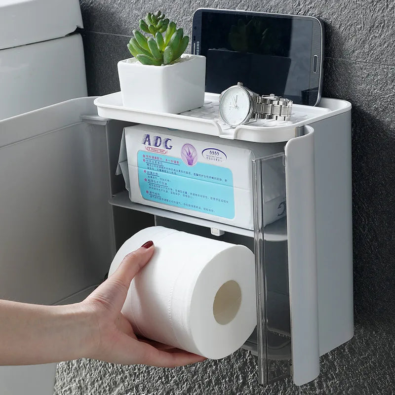 Waterproof Wall Mounted Toilet Paper Holder