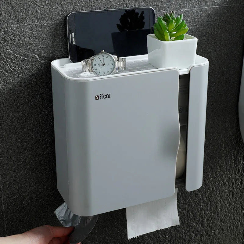 Waterproof Wall Mounted Toilet Paper Holder